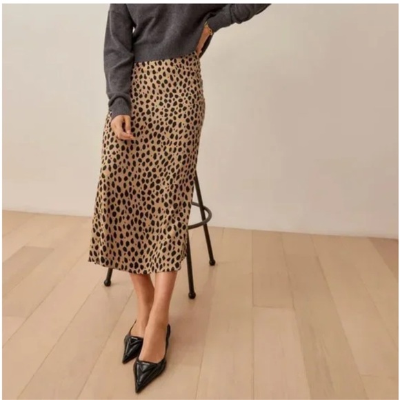 Reformation Bea skirt in “bobcat” size 0 - Picture 1 of 4